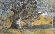 Samuel Palmer Oak Trees,Lullingstone Park Sweden oil painting artist